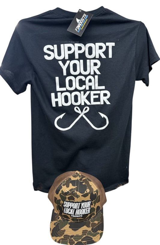 FinAddicts "Support Your Local Hooker" T-shirt